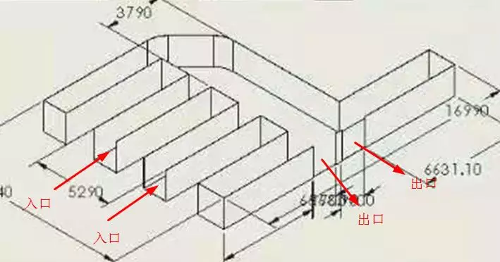 FLUENT仿真基础案例#352-水池分流仿真的图1