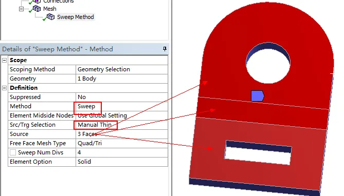 ANSYS-Meshing网格划分教程-07扫掠网格划分2的图2