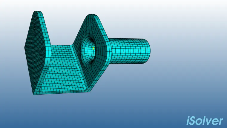 【iSolver案例分享34】异形支架受力分析的图1