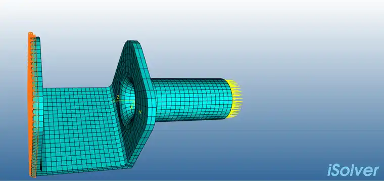 【iSolver案例分享34】异形支架受力分析的图4