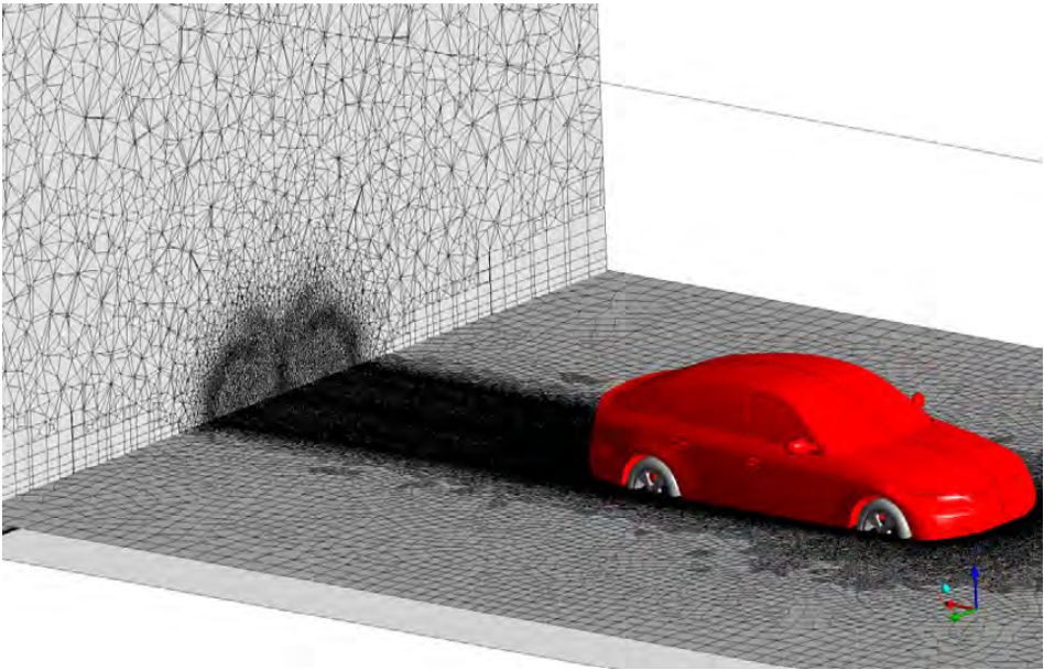 精确的飞行器阻力预测的 Fidelity Pointwise 和 ISimQ 网格自适应的图1