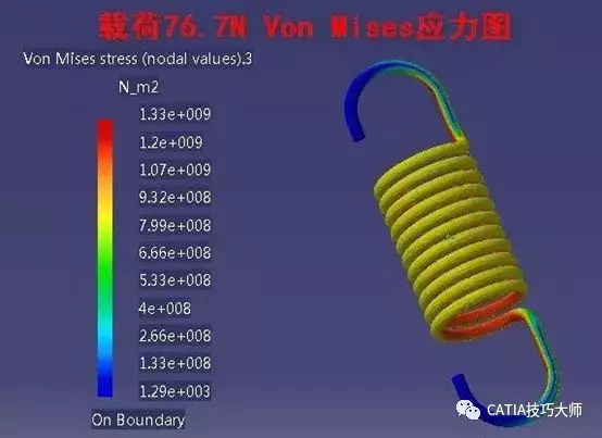 利用CATIA进行弹簧的有限元分析的图13