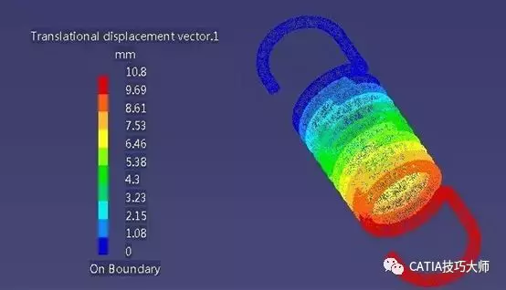 利用CATIA进行弹簧的有限元分析的图8