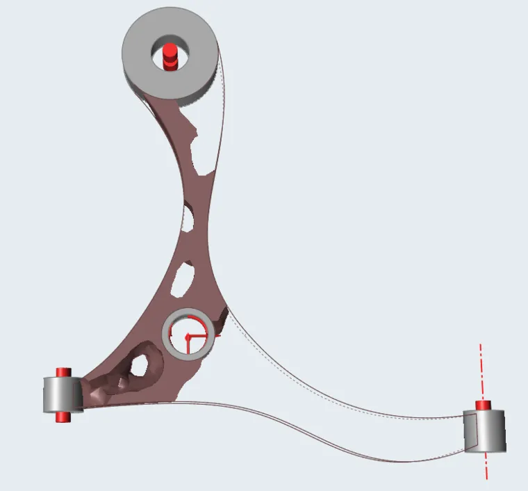 solidThinking Inspire汽车下摆臂优化设计的图8