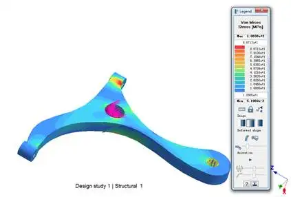 汽车下摆臂Optistruct VS SimSolid 分析结果对比的图8