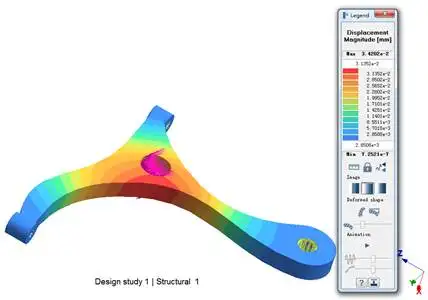 汽车下摆臂Optistruct VS SimSolid 分析结果对比的图7