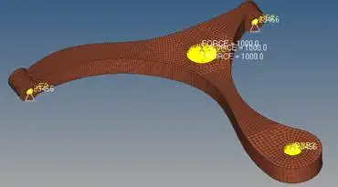 汽车下摆臂Optistruct VS SimSolid 分析结果对比的图3