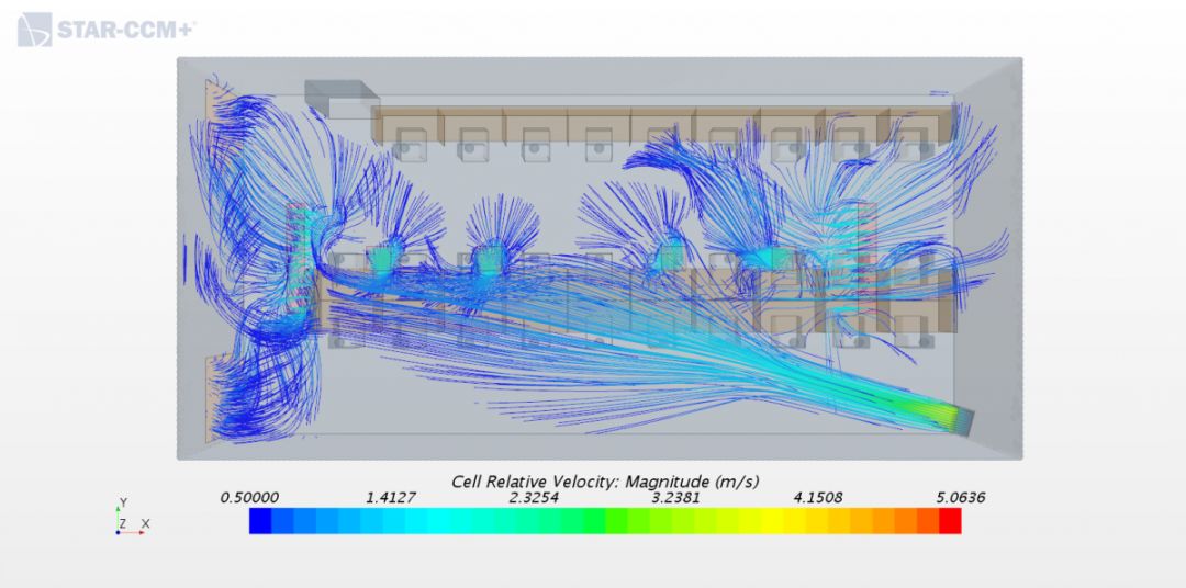 空调制冷时室内流场仿真分析案例的图10