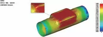 基于Dynaform的某T形管件内高压成形工艺研究的图9