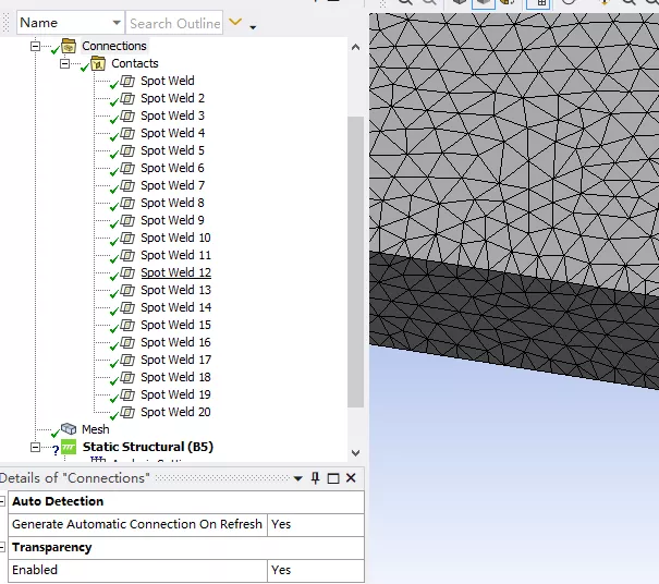 基于ANSYS Workbench点焊分析的图4