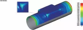 基于Dynaform的某T形管件内高压成形工艺研究的图10