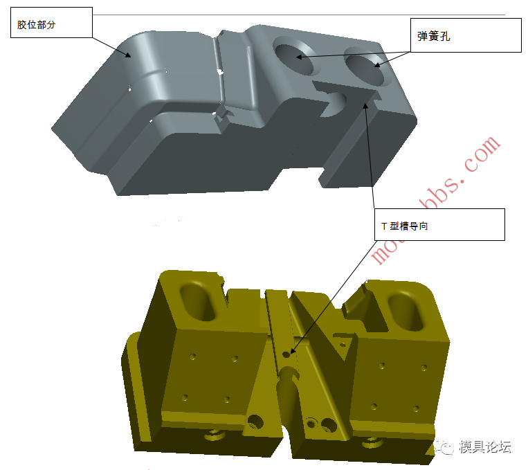 诊疗仪端盖注射模具设计+3d的图4