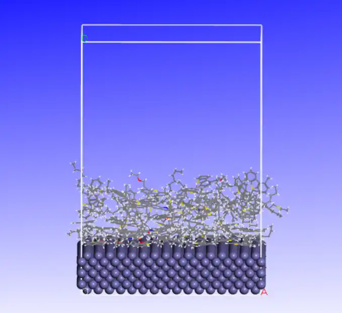 基于MS进行CO2驱沥青质沉积分子动力学模拟的图4