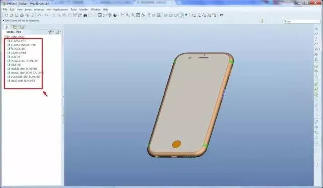 Proe/Creo教学-手机爆炸图的生成【转载】的图1