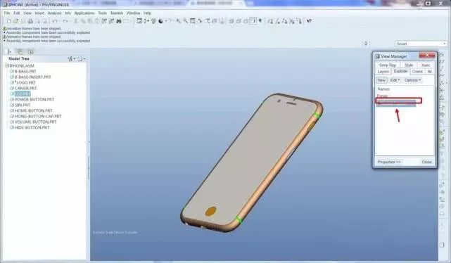 Proe/Creo教学-手机爆炸图的生成【转载】的图8