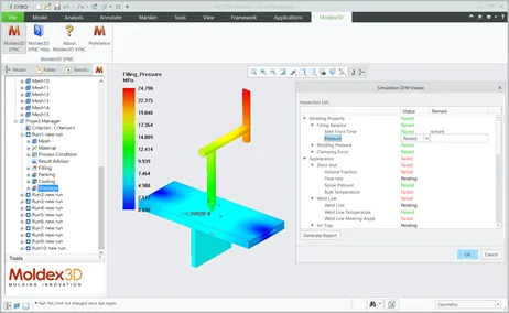 Moldex3D模流分析SYNC之for PTC Creo模拟可制造性设计的图12