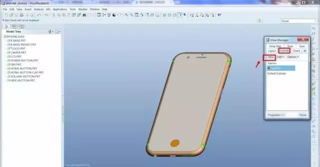 Proe/Creo教学-手机爆炸图的生成【转载】的图3