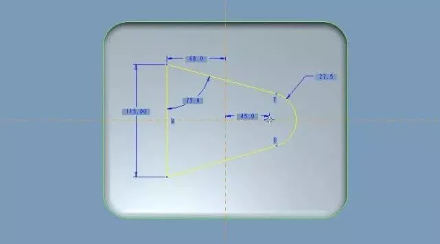 Proe/Creo实战教程创建逐渐消失面的图10