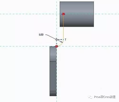 Proe/Creo支架零件的创建过程的图7