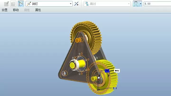 Proe/Creo教程多齿轮副运动仿真【转载】的图6