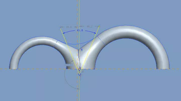 Proe/Creo如何创建8字形曲面的图15