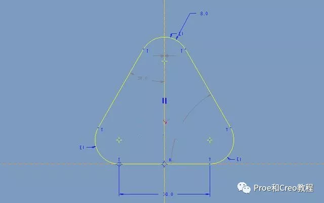 Proe/Creo如何使用包络法创建异形弹簧？的图2