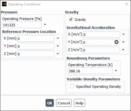 仿真技巧 | Ansys Fluent关于操作条件的设置的图1