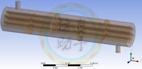 FLUENT精典案例#320-管壳式换热器仿真的图1