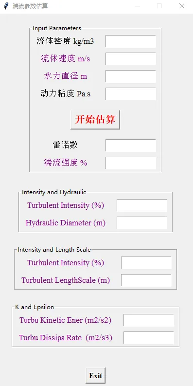 编写了一个湍流参数估计的程序（fluent）的图1