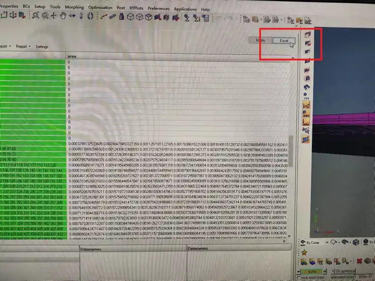 调用Matrix 批量提取HyperMesh各个Component组内的模型面积的图11