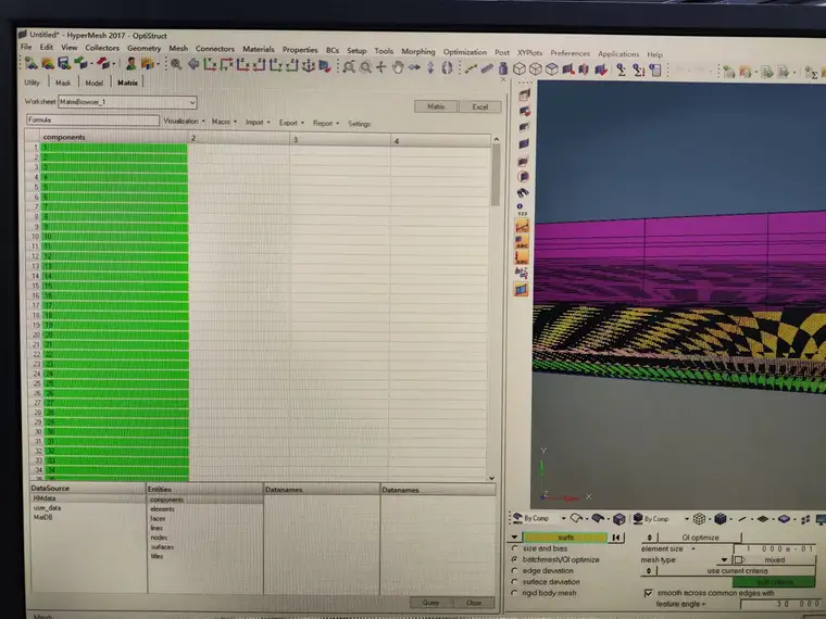 调用Matrix 批量提取HyperMesh各个Component组内的模型面积的图8