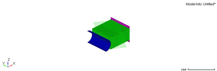 基于hyperworks+Lsdyna挤压模拟分析（电池包挤压仿真可参考）并输出截面力的图2