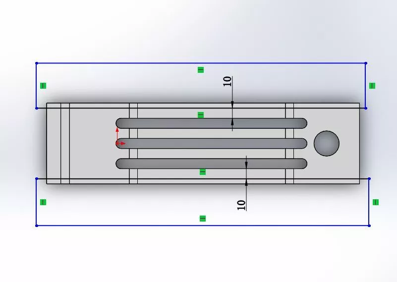 用SolidWorks绘制一个钣金件的图9