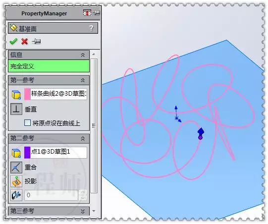 用SolidWorks建模的铁丝圈的图7