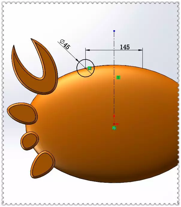 用SolidWorks建模一个木制螃蟹的图12