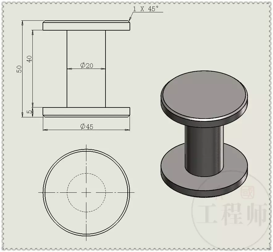 用SolidWorks设计的曲柄三滑块机制的图7