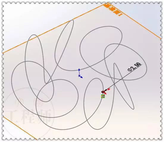 用SolidWorks建模的铁丝圈的图8