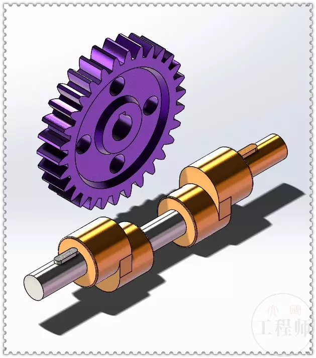 用SolidWorks设计的驻留活塞机构的图30