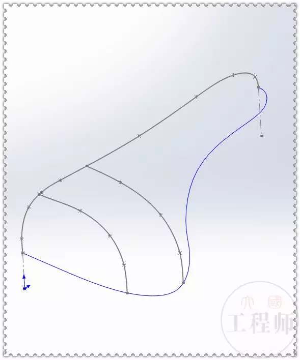 用SolidWorks建模一个自行车坐垫的图13