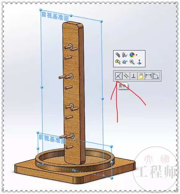 用SolidWorks设计的铁球坠落玩具的图14