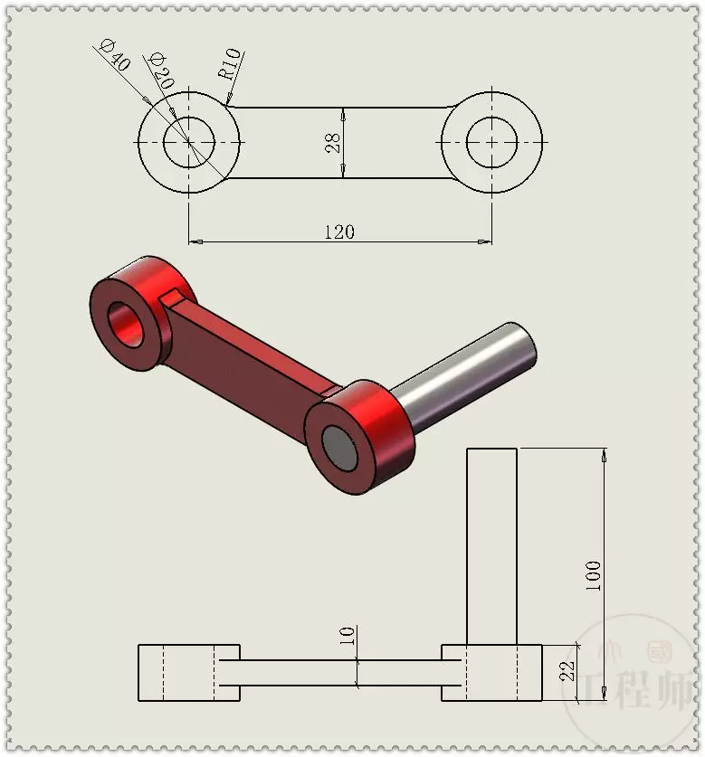 用SolidWorks设计的驻留活塞机构的图16