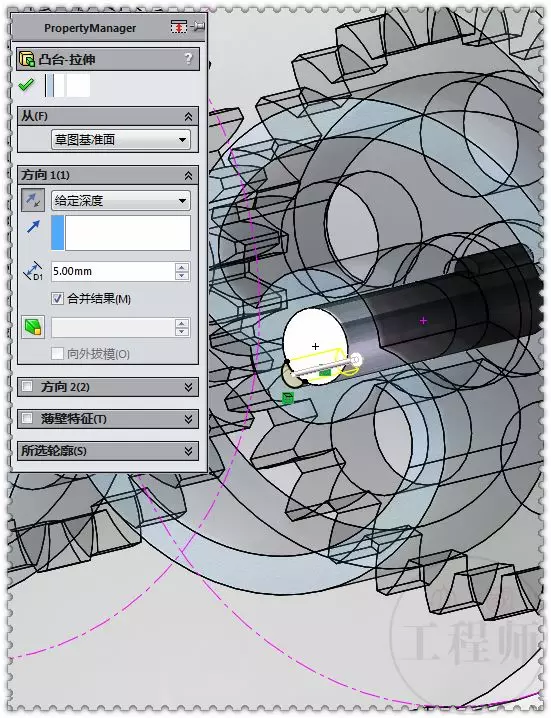 用SolidWorks设计的齿轮水表机制的图39