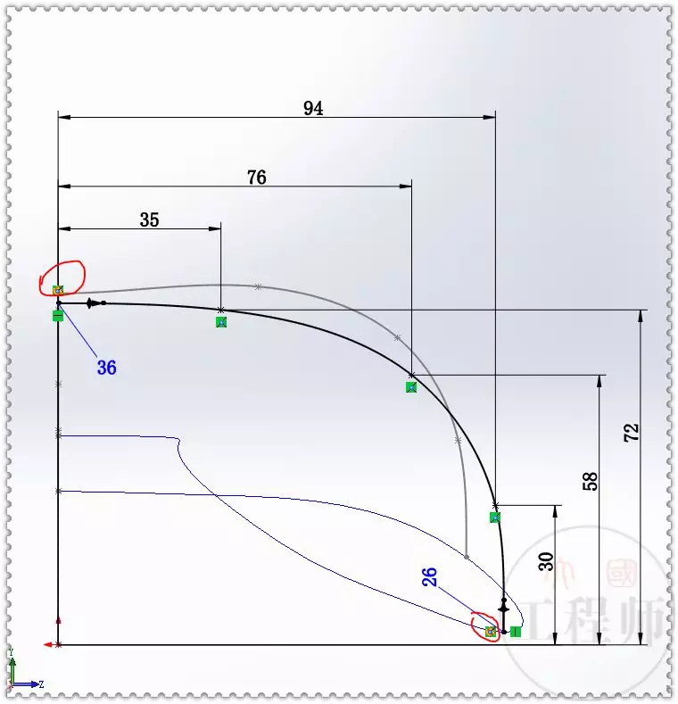 用SolidWorks建模一个自行车坐垫的图12