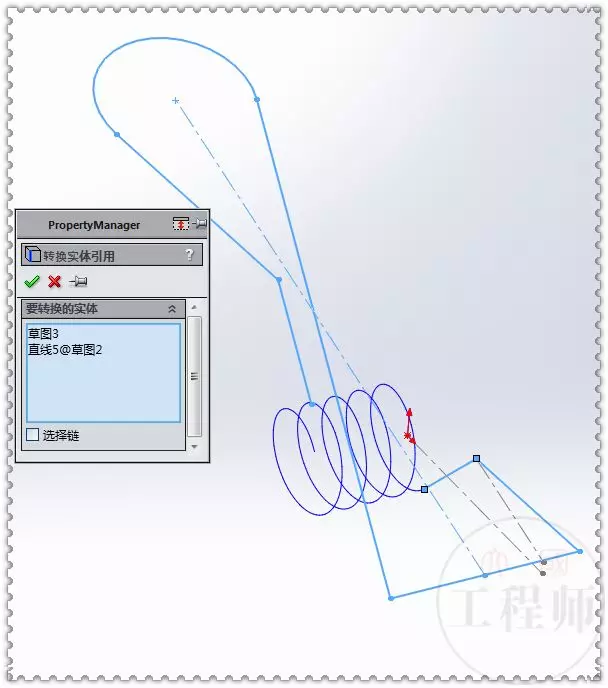 用SolidWorks建模一个弹簧夹子的图10