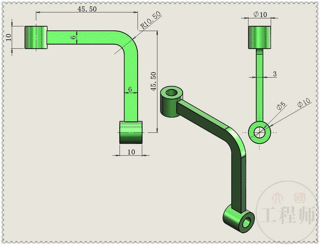 用SolidWorks设计的简单楔形机构的图11