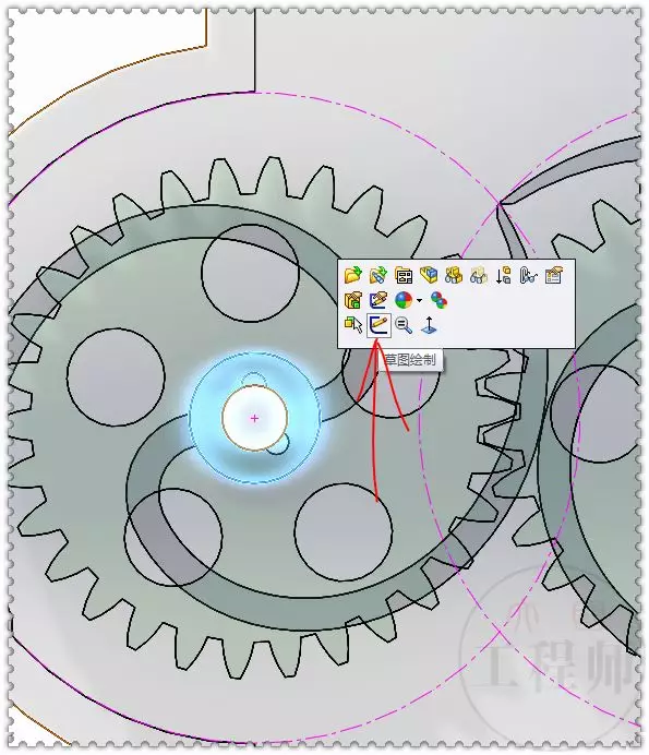 用SolidWorks设计的齿轮水表机制的图34