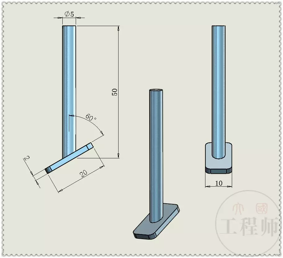 用SolidWorks设计的简单楔形机构的图15