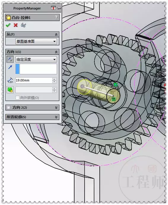 用SolidWorks设计的齿轮水表机制的图35