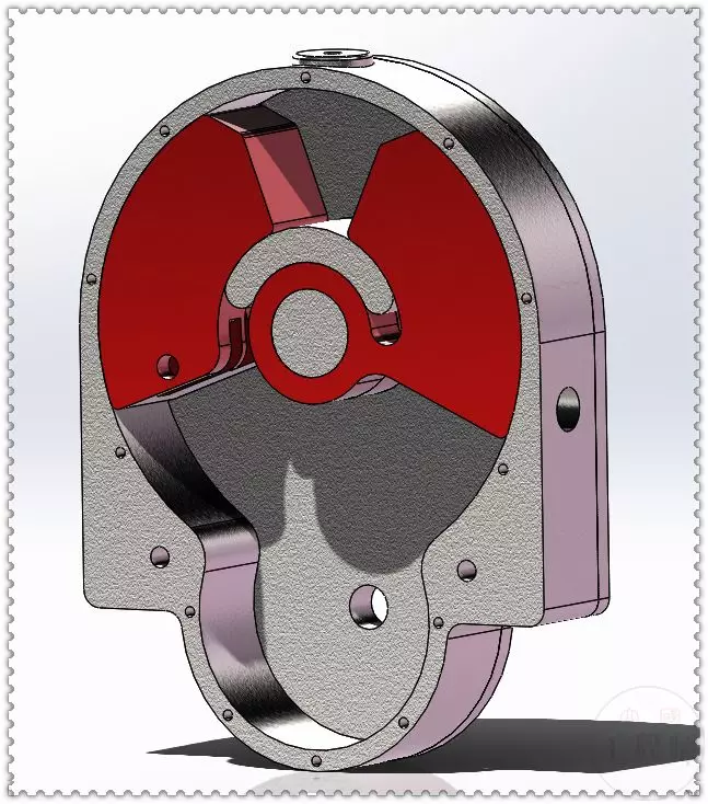 用SolidWorks设计的圆形活塞发动机机构的图33