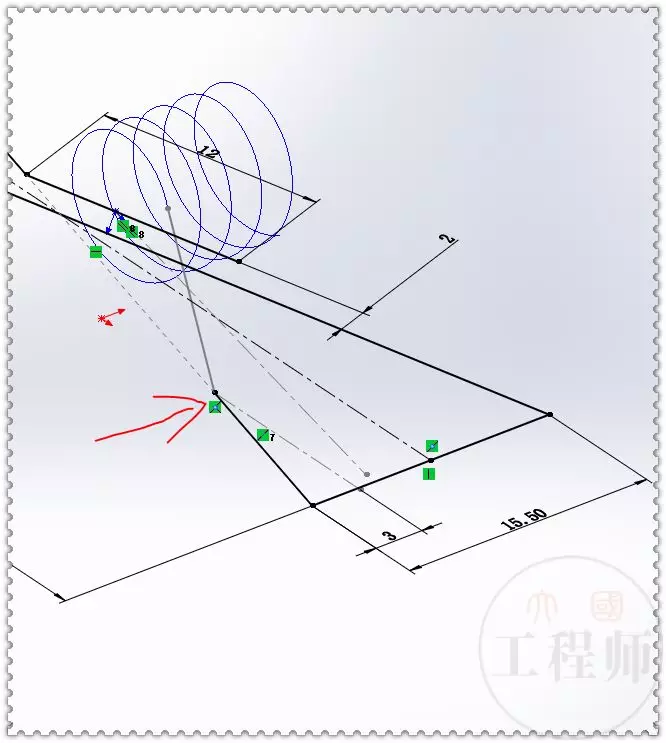 用SolidWorks建模一个弹簧夹子的图8